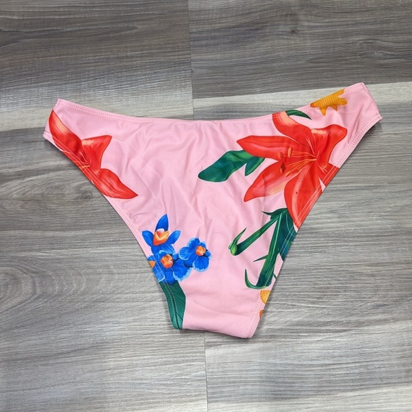 🏴 SHEIN floral bathing suit bottoms size large NEW - Picture 5 of 6